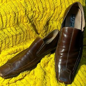 Fratelli Select Brown Leather Shoes Mens 12 Slip On Dress Casual